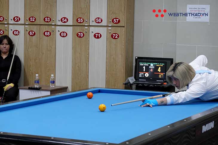 Kết quả Giải tuyển chọn nội dung nữ carom ngày 23/2: Ngọc Huệ xuất sắc lấy suất dự billiards SEA Games bil phungkientuong ngochue 1 2302 Kết quả Giải tuyển chọn nội dung nữ carom ngày 23/2: Ngọc Huệ xuất sắc lấy suất dự billiards SEA Games